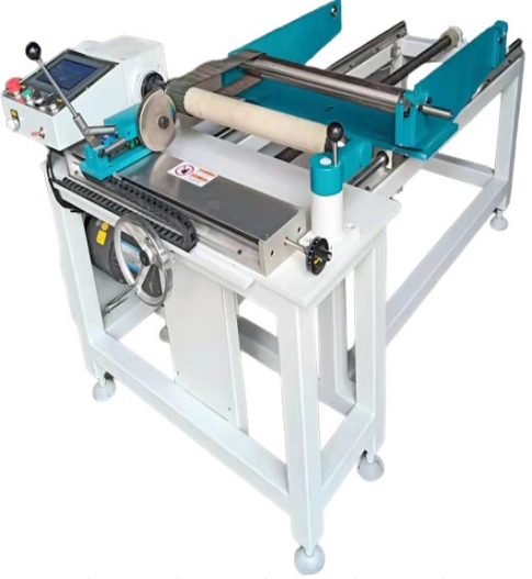 Timing belt slitting machine